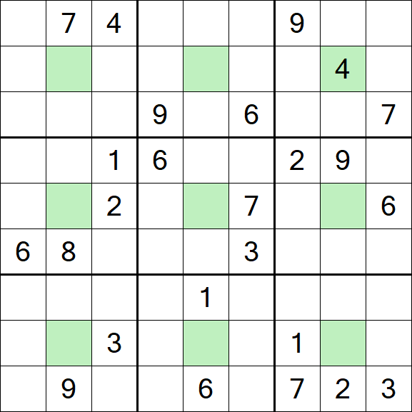 Center Dot Sudoku - Difícil