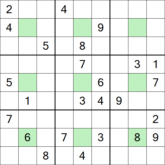Center Dot Sudoku - Difícil