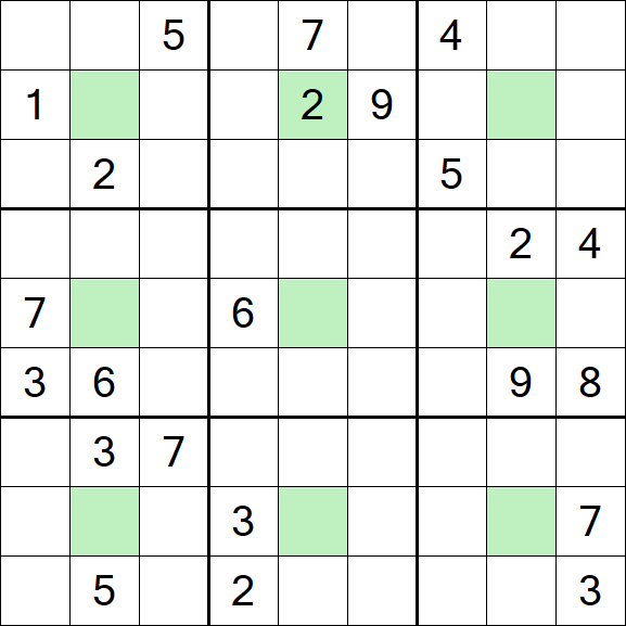 Center Dot Sudoku - Difficile