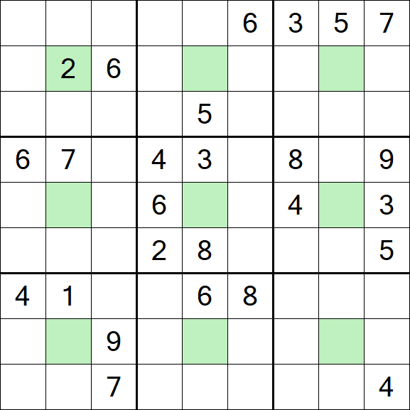 Center Dot Sudoku - Difficile