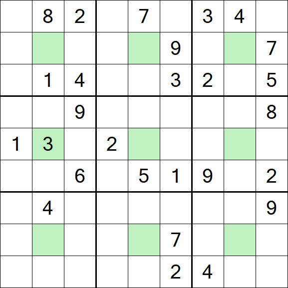 Center Dot Sudoku - Difícil