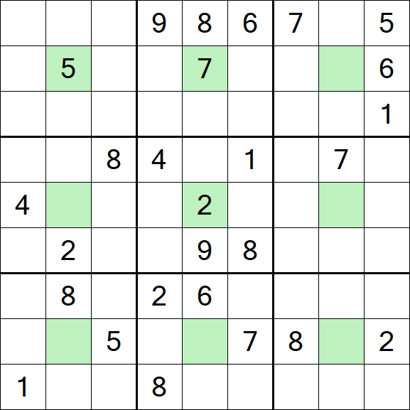 Center Dot Sudoku - Schwierig