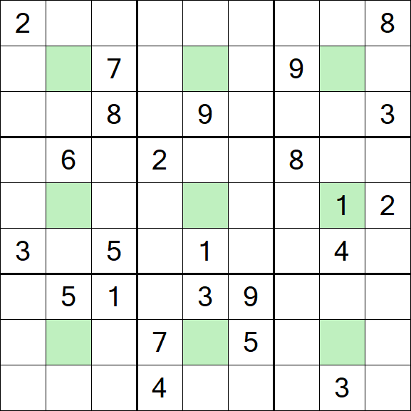 Center Dot Sudoku - Schwierig