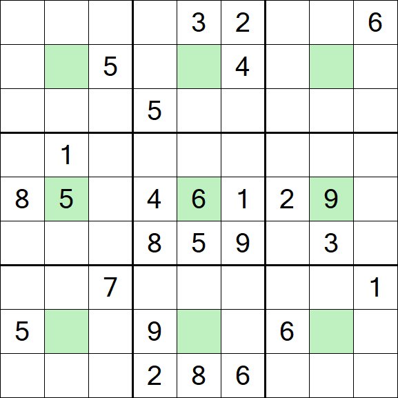 Center Dot Sudoku - Schwierig