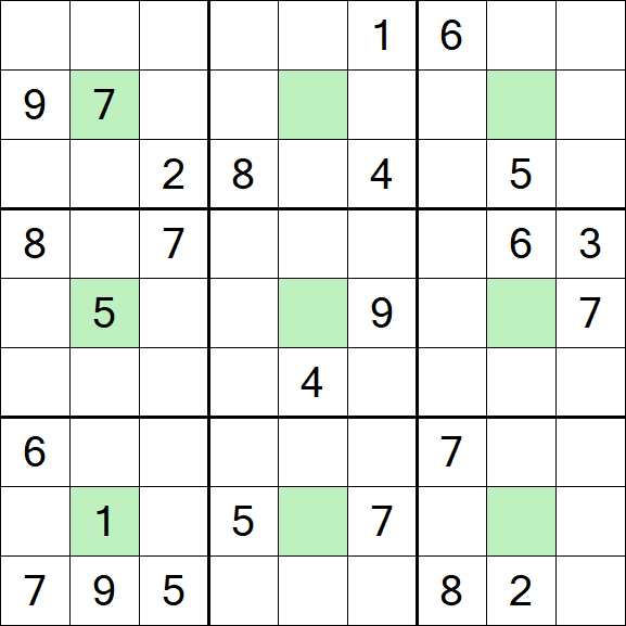 Center Dot Sudoku - Schwierig