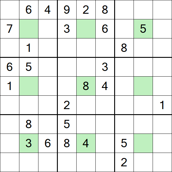 Center Dot Sudoku - Schwierig