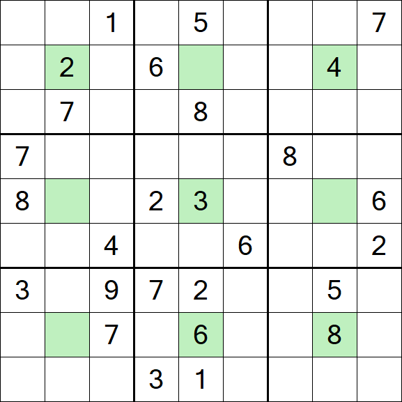 Center Dot Sudoku - Schwierig