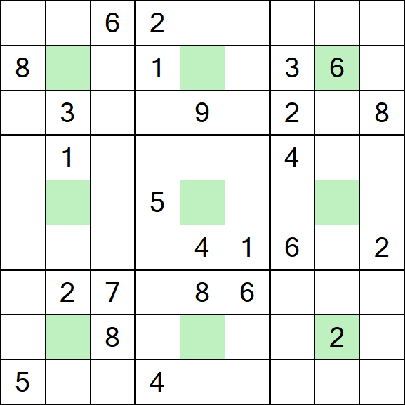 Center Dot Sudoku - Schwierig
