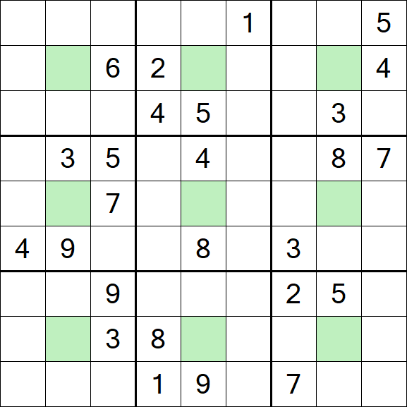 Center Dot Sudoku - Schwierig