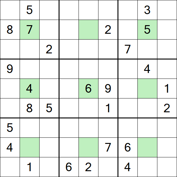 Center Dot Sudoku - Schwierig