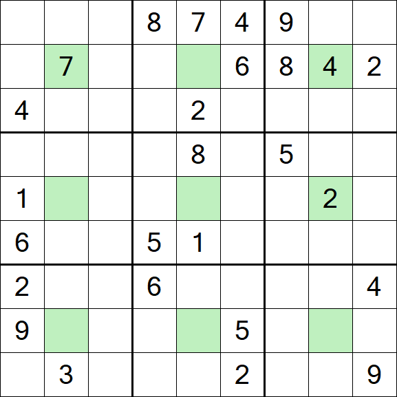 Center Dot Sudoku - Schwierig