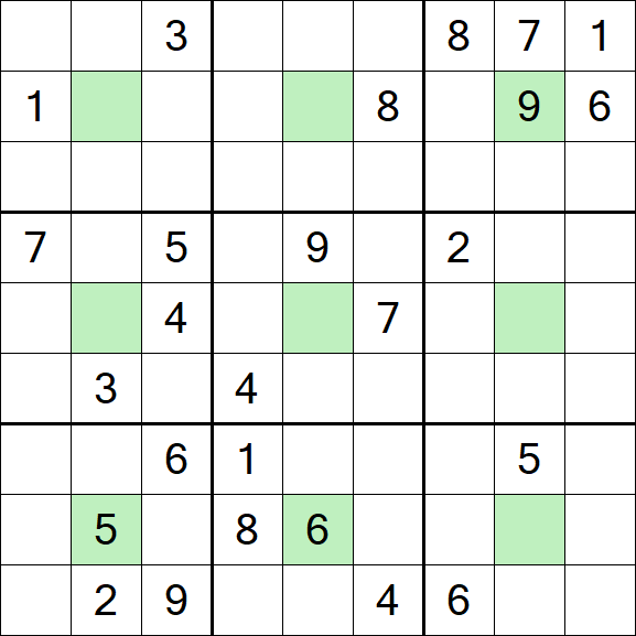 Center Dot Sudoku - Schwierig
