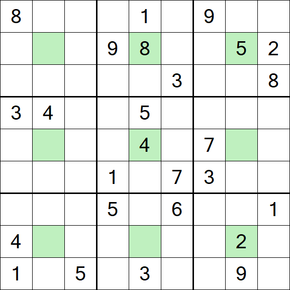 Center Dot Sudoku - Schwierig