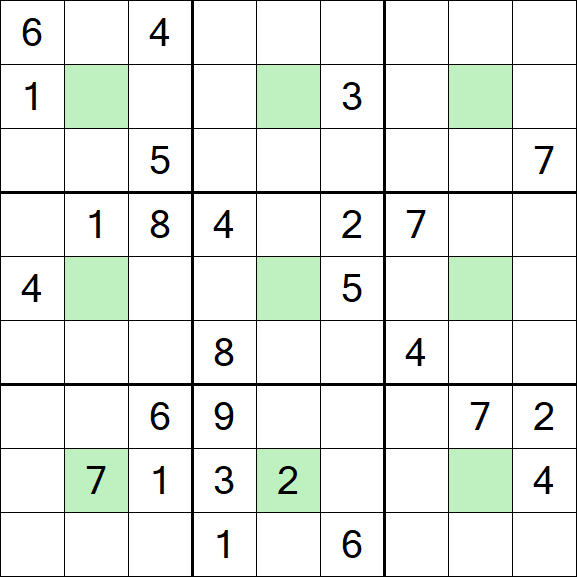 Center Dot Sudoku - Schwierig