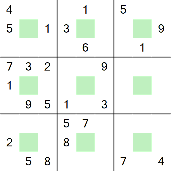 Center Dot Sudoku - Schwierig