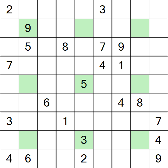 Center Dot Sudoku - Difficile