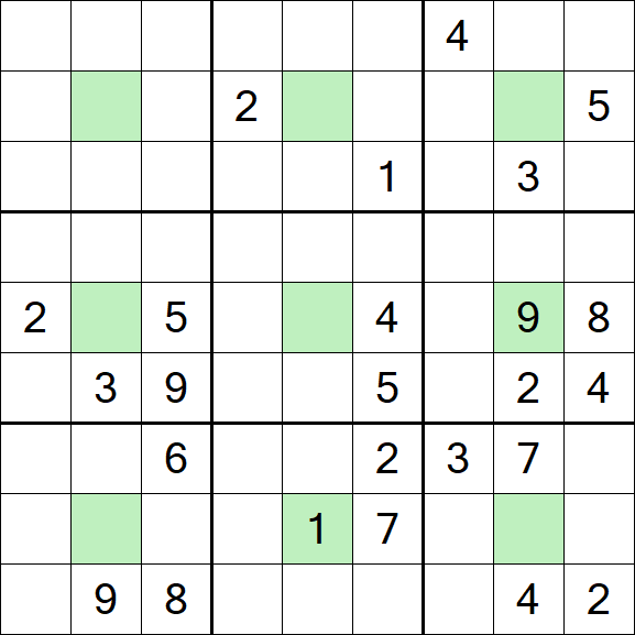 Center Dot Sudoku - Hard