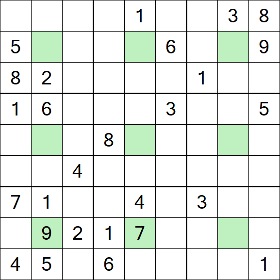 Center Dot Sudoku - Difficile