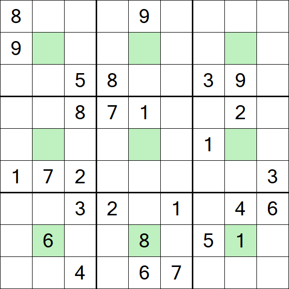 Center Dot Sudoku - Difficile