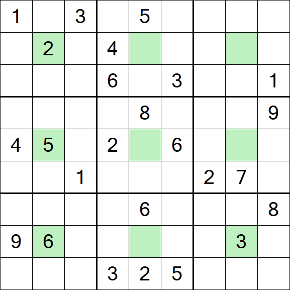 Center Dot Sudoku - Schwierig