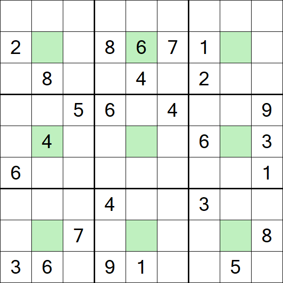 Center Dot Sudoku - Schwierig