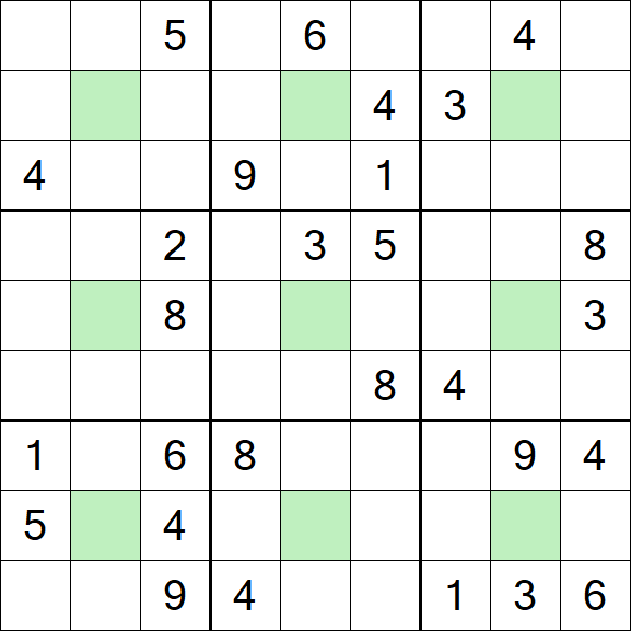 Center Dot Sudoku - Difícil