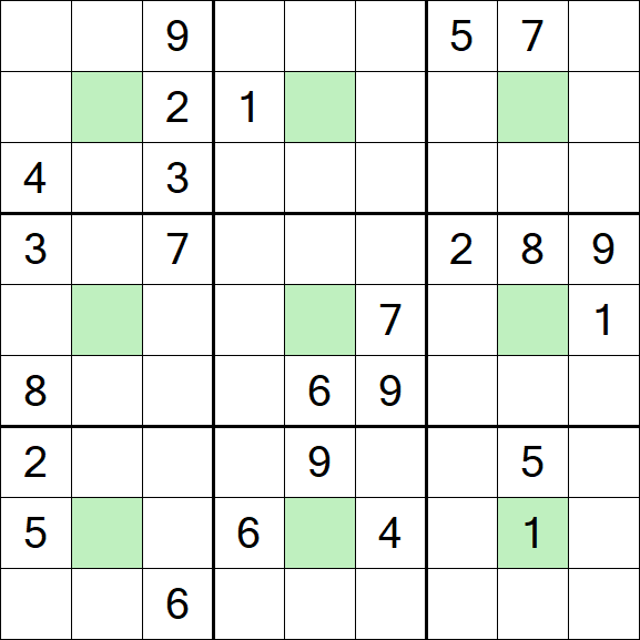 Center Dot Sudoku - Difícil