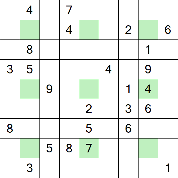 Center Dot Sudoku - Difícil