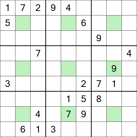 Center Dot Sudoku - Difícil