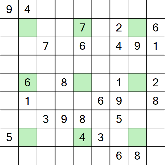 Center Dot Sudoku - Difícil