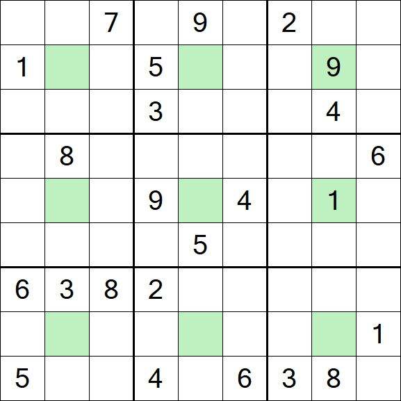 Center Dot Sudoku - Difícil