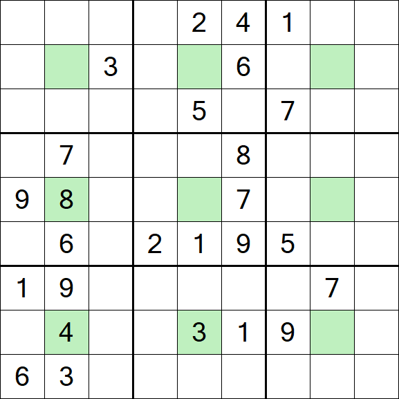 Center Dot Sudoku - Difícil