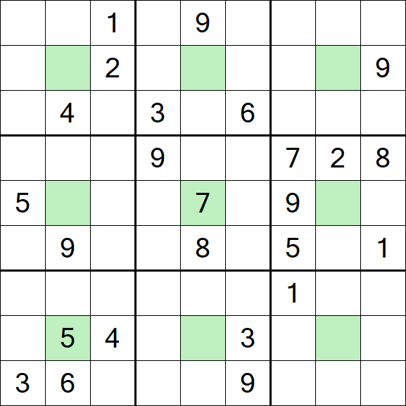 Center Dot Sudoku - Difícil