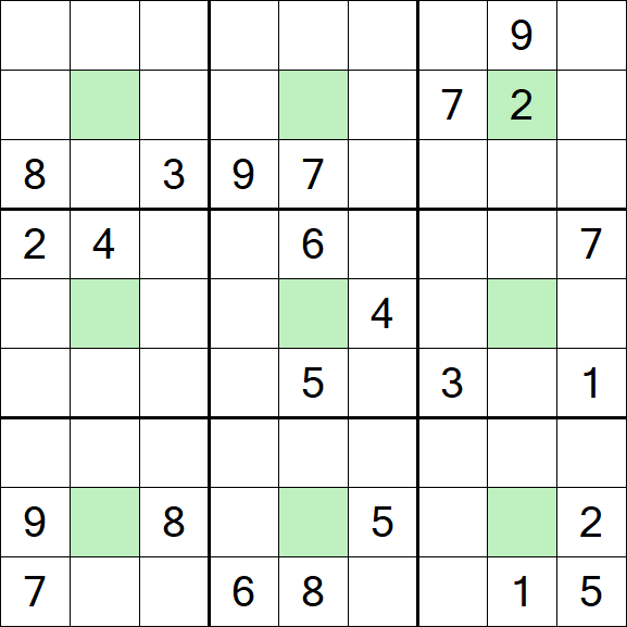 Center Dot Sudoku - Difícil