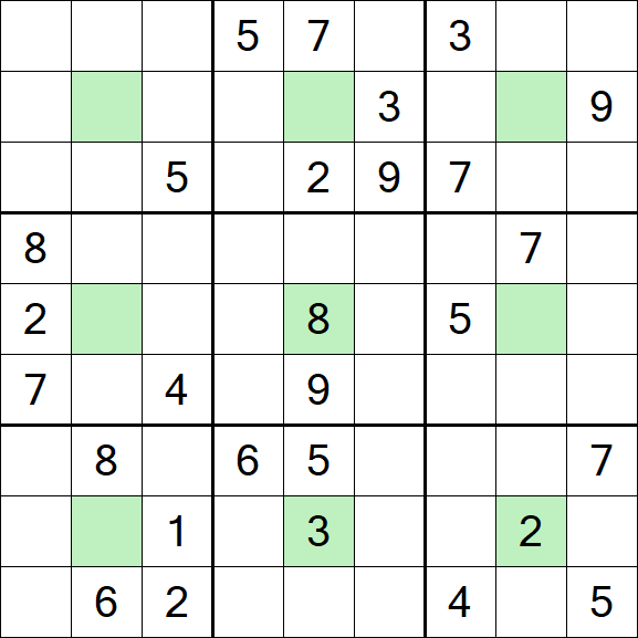 Center Dot Sudoku - Difícil
