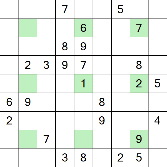 Center Dot Sudoku - Difficile