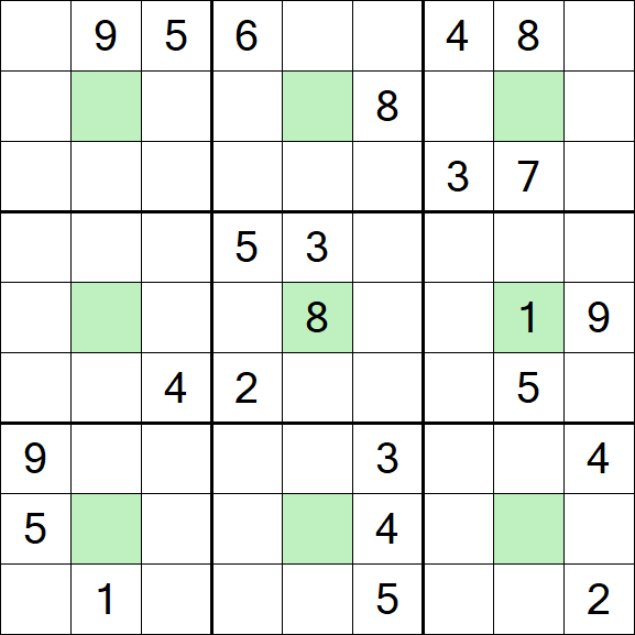 Center Dot Sudoku - Difícil