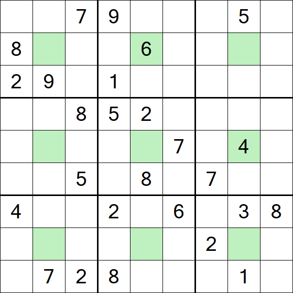 Center Dot Sudoku - Difícil