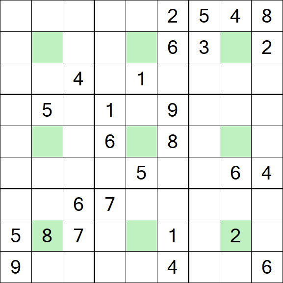 Center Dot Sudoku - Difficile