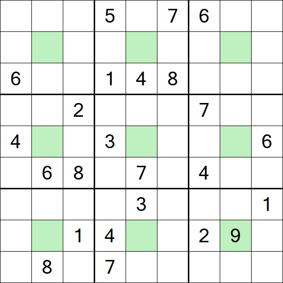 Center Dot Sudoku - Difícil