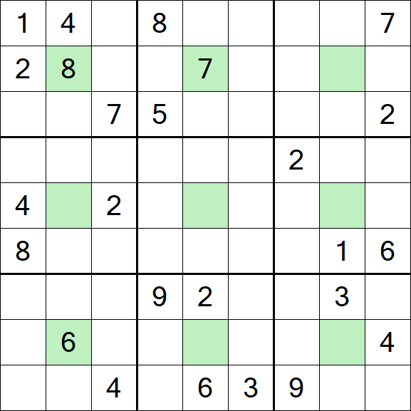 Center Dot Sudoku - Difícil