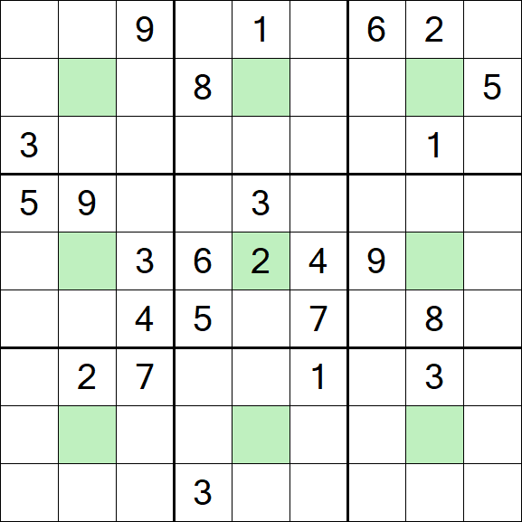 Center Dot Sudoku - Difícil