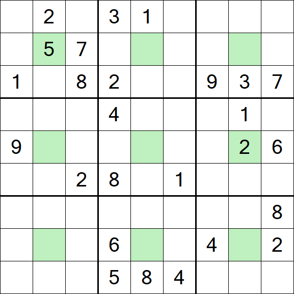 Center Dot Sudoku - Difícil
