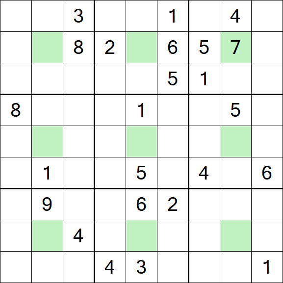 Center Dot Sudoku - Difícil