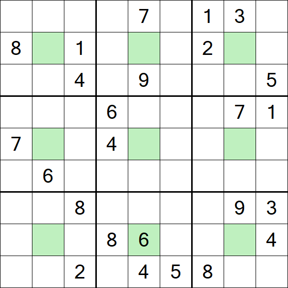 Center Dot Sudoku - Difícil