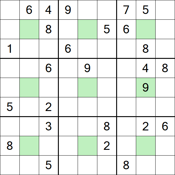 Center Dot Sudoku - Difícil