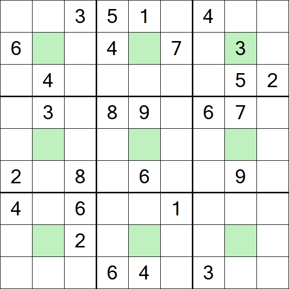 Center Dot Sudoku - Difícil