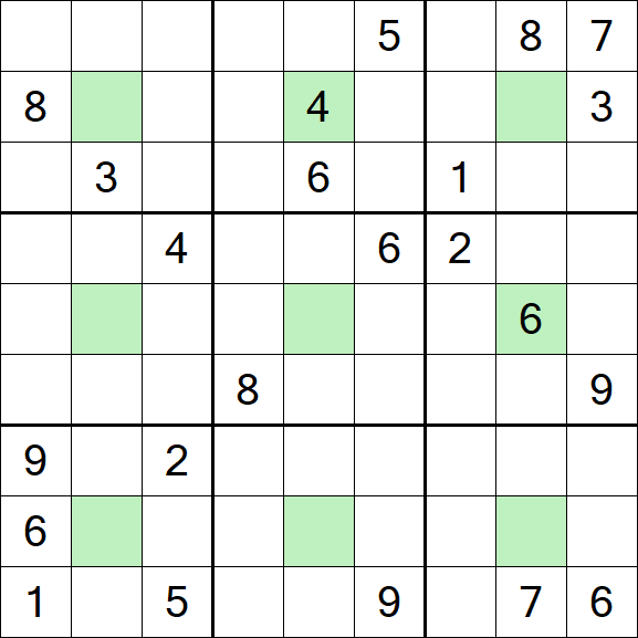 Center Dot Sudoku - Difícil