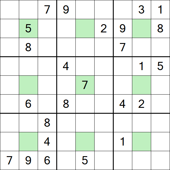 Center Dot Sudoku - Difícil