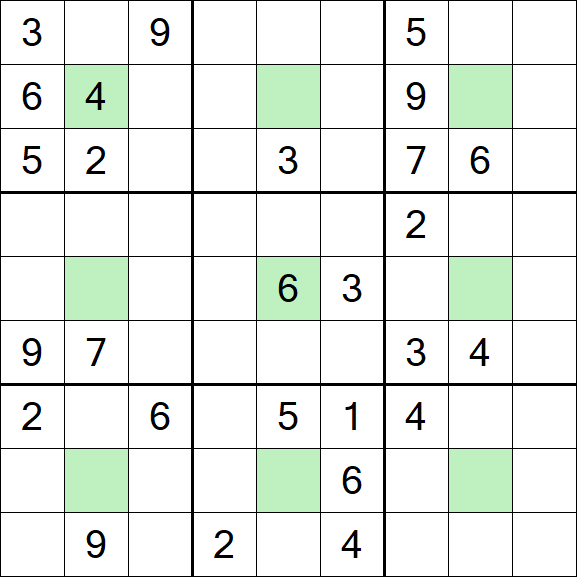 Center Dot Sudoku - Hard